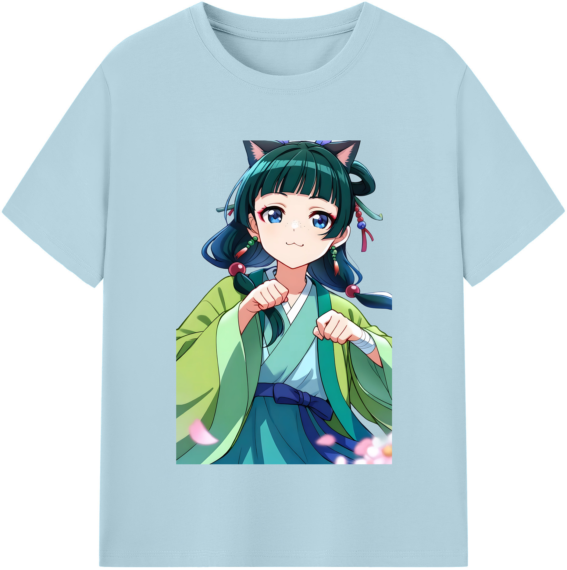 （画像用） 薬屋のひとりごと The Apothecary Diaries 綿100％半袖Tシャツ（フロントプリント）